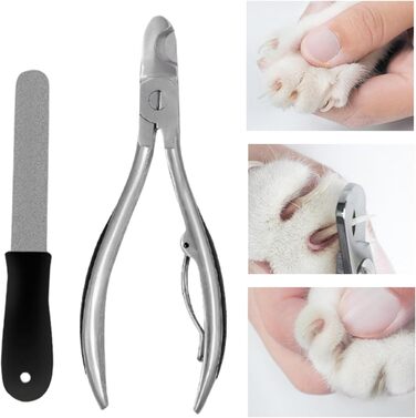 Ножиці для обрізання кігтів собак: ергономічні, з неслизьким покриттям, прецизійні, міцні | Для цуценят та великих/середніх порід | Для домашнього використання та в подорожах