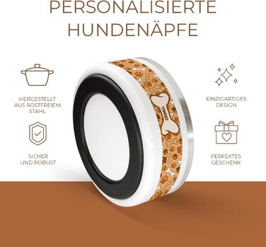 PICANOVA Скляна банка для ласощів з іменем - подарунок для собак - зберігання сухого корму - керамічна банка для власників собак та котів - дизайн (Set Checkered Paws)