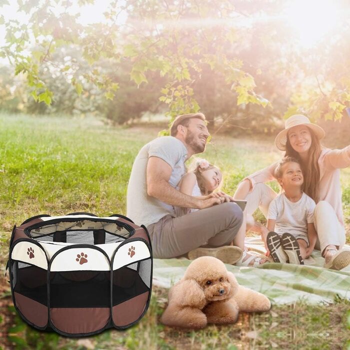 Клітка-загон для тварин, портативна клітка для собак, кроликів, котів. З тканини Oxford 600D для використання в приміщенні та на вулиці