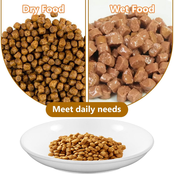 Набір мисок для котів з кераміки (6 шт.) - миски для корму та води, керамічні миски для котів