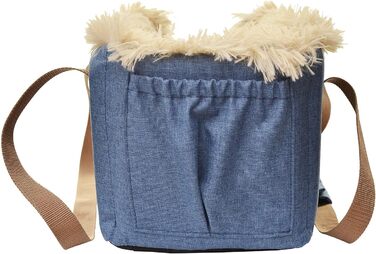 Автомобільний підлокітник для собак | Універсальний, миючий, зносостійкий, для середніх консолей, передніх/бічних сидінь, заднього ряду | Сумка для собак, для маленьких порід | Колір: Джинс