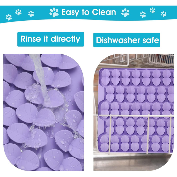 Килимок для собак VOOWO для пошуку їжі, силіконовий килимок-лежанка для собак, миска для повільного годування, килимок для годування собак Slow Feeder, для малих, середніх та великих собак (фіолетовий, великий)