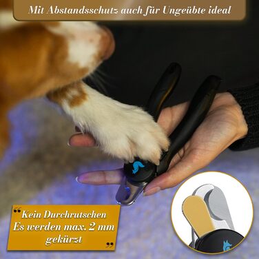 Професійний когтеріз BluePet KrallenSchön з обмежувачем для собак і котів, розмір M-L, з пилкою, лімітована серія