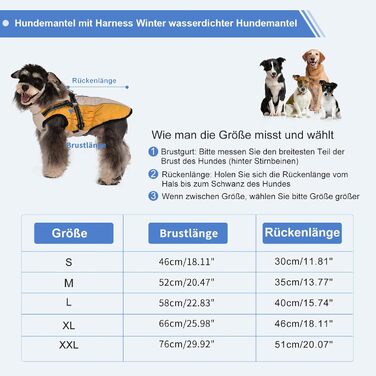 Водонепроникний одяг для собак: теплий зимовий одяг, жилет, куртка для маленьких, середніх та великих собак