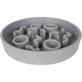 District 70 Повільний годівник для котів з бамбуку, діаметр 13,5 см, колір Ice Blue