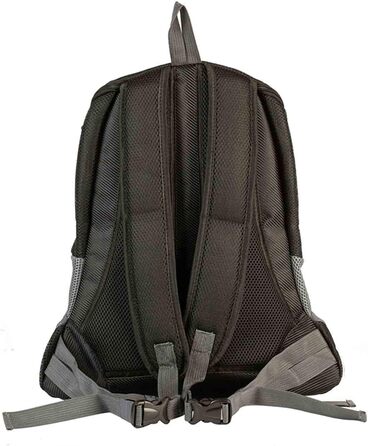 Сумка-переноска для собак та котів, чорна, L, для маленьких/середніх тварин, регульована передня частина, дихаюча, підходить для перельотів