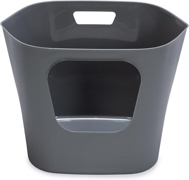 Karlie Katzentoilette Lotus Eco L - сірий лоток для котів з еко-матеріалу (54,4 x 43,9 x 40,5 см)