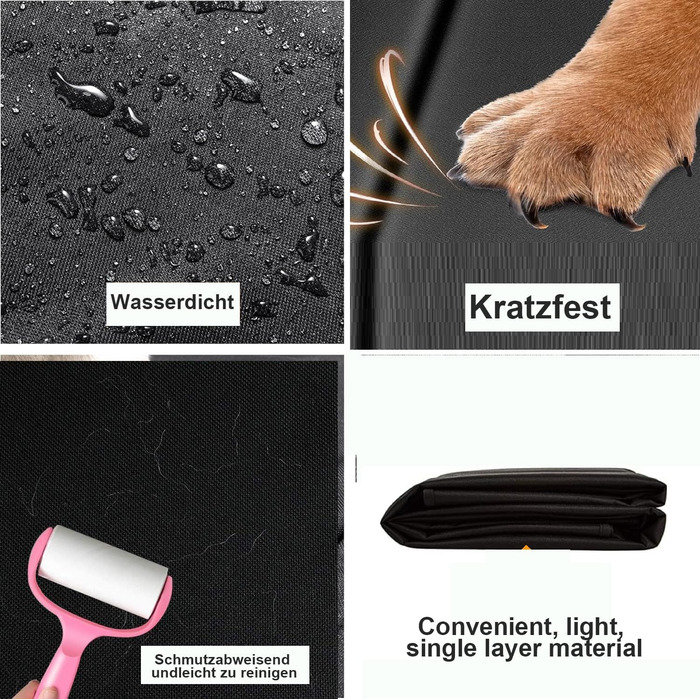 Захист для багажника автомобіля від бруду для собак bytaoqipet, 105x185 см, універсальний, водовідштовхувальний, з боковим захистом, для SUV/Kombi/хетчбек