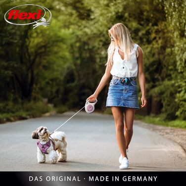 Flexi Select повідок для собак, чорний, 7 м, регулювання 0-7 м, до 25 кг