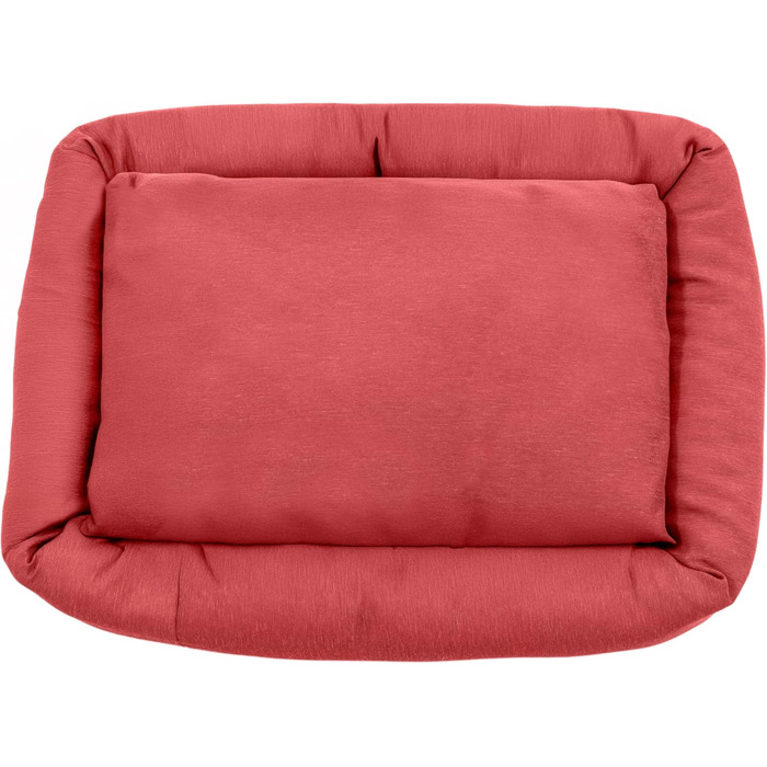 Кругле лежанка для собак та котів Batuffolo, червоний, 76x76x13 см (M)