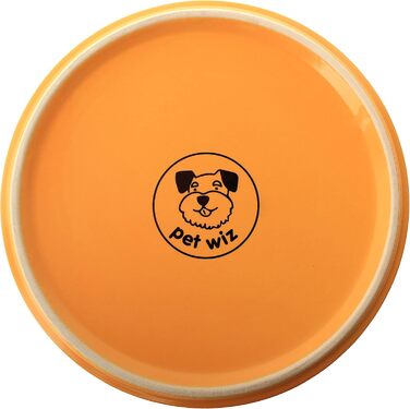 Керамічна миска Pet Wiz для собак та котів з бамбуковим підставкою, піднята миска для зручного годування, 850 мл, 5 кольорів (Морська хвиля)