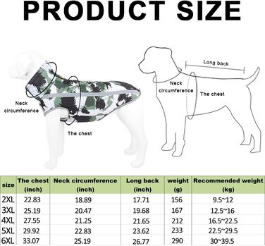 Водонепроникний собачий теплий зимовий плащ/жилет для собак. З обладнанням, світловідбиваючими смугами. Середній/великий розмір. Вітро- та снігозахисний. Кольори: білий/чорний. Розмір 3XL.