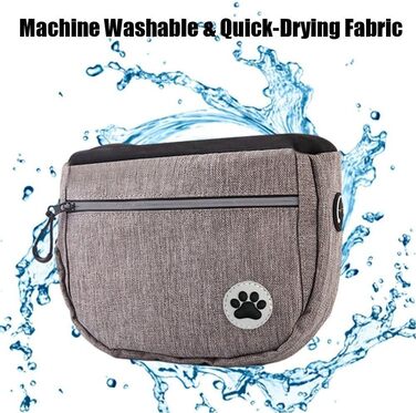 Сумка для собак Lpitoy, сумка для дресирування собак, сумка для прогулянок з собакою на пояс, для цуценят та собак, сіра