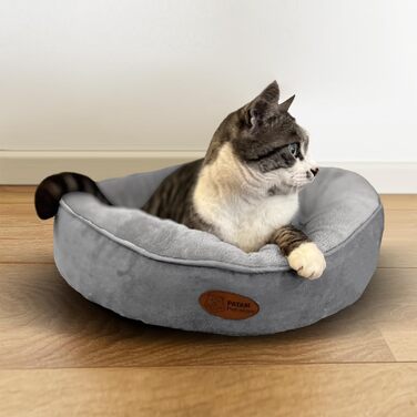 Кругле ліжко для собак та котів Fufi Large, 71 см, з м'якими краями, універсальне, нековзне, знімне, для прання в машині