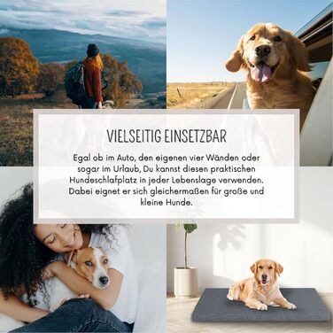 Килимок для собак Leo 60x100 см, кошик для собак з знімним поліестерним покриттям, м'який наповнювач, миється, 100x60x5 см, килимок для собак, лежанка для собак, ліжко для цуценят, антрацит