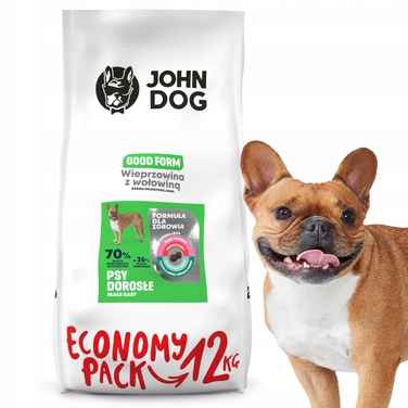 Сухий корм для собак John Dog зі свининою, беззерновий, гіпоалергенний, 12 кг