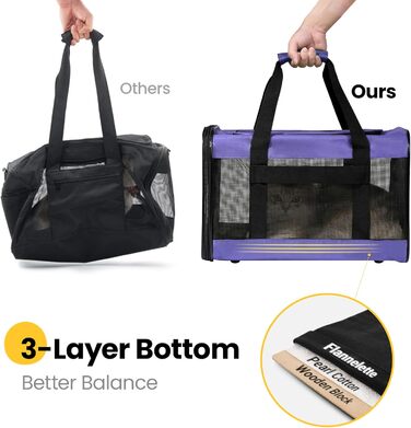 Транспортна переноска для собак та котів HITSLAM, складана, для подорожей, зелена (M)