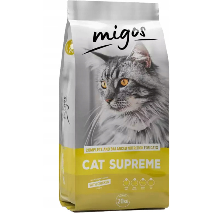 Сухий корм для дорослих котів Migos Cat Supreme, 20 кг