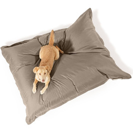 Ліжко для собак середніх та великих порід 140x180 см: подушка, килимок, місце для сну, ліжко для тварин, диван для собак, ліжко для сну, матрац для собак. Бежевий колір.