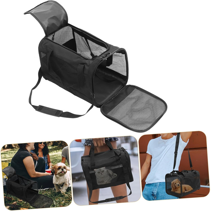 Транспортна переноска для котів та тварин iBasenice, складана, для подорожей, кемпінгу та прогулянок