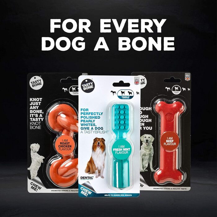 Іграшка для собак Rosewood TastyBone Trio Gummi, смак бекону, середній розмір