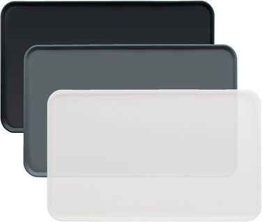 Силіконовий килимок під миску для собак та котів, 60x40 см, нековзний, прозорий