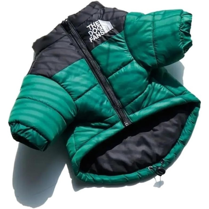 Тепла зимова куртка для собак, велика та середня, утеплена, для французького бульдога та цуценят (Roa, розмір S), колір: світло-зелений