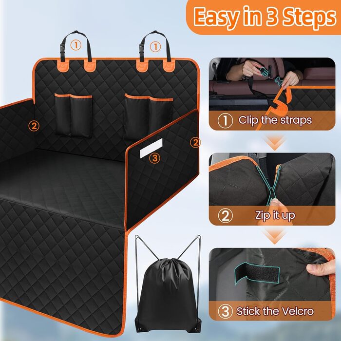Захист для багажника авто для собак: килимок, водовідштовхувальний, стійкий до подряпин, універсальний, з кишенею