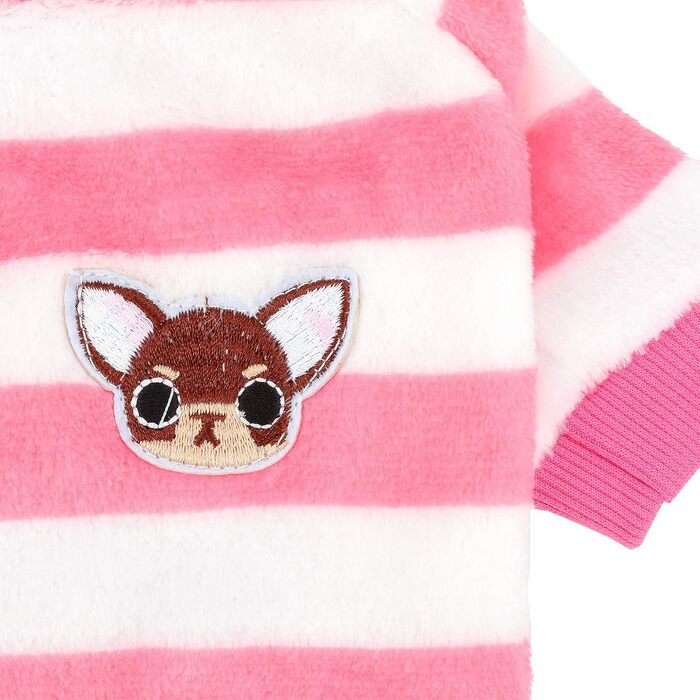 Теплий зимовий пуловер для собак ZUNEA, тепла флісова куртка для цуценят, стильний светр для дівчаток та хлопчиків, рожевий, розмір L (2XL)