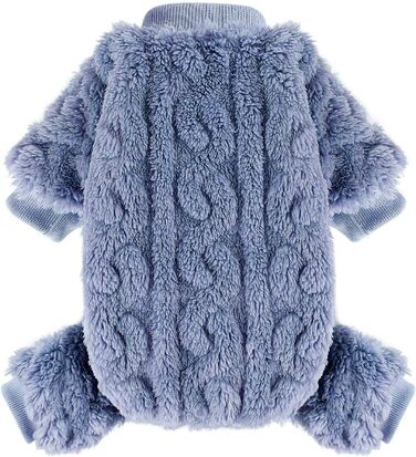 Теплий плед-світшот для собак, блакитний. Плед-світшот для маленьких собак, тепла одяг для цуценят, хакі, дівчатка, хлопчики, чихуахуа