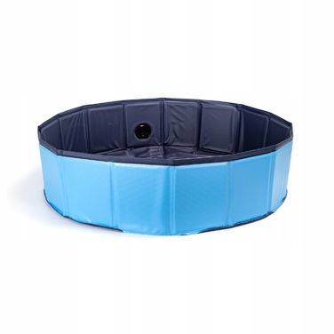 Складальний садовий басейн для собак Nobleza, розширюваний, синій, 120×30 см
