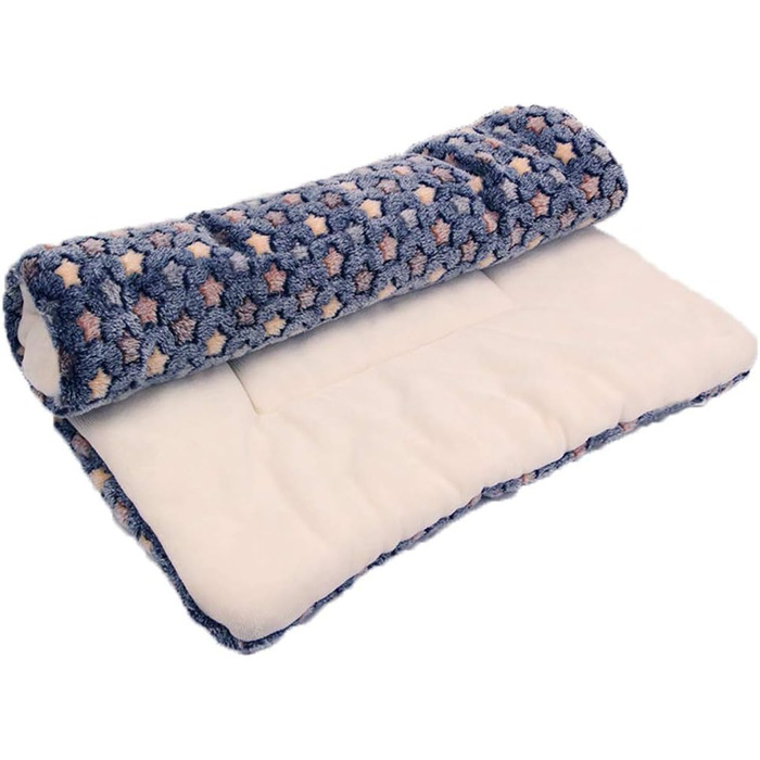 М'яка тепла флісова ковдра для собак та котів, велика, блакитна