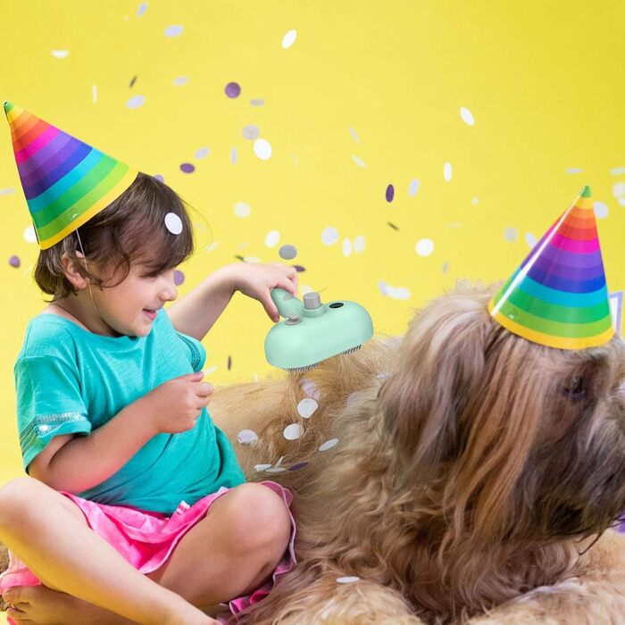 Розпилювач-гребінь для котів: видалення котушок та бруду, догляд за шерстю, синій