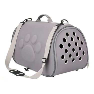Транспортна сумка для котів, сіра - для подорожей, в дорогу, до ветеринара