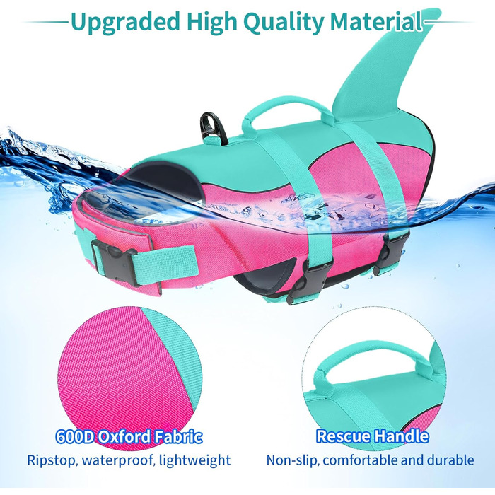 Спасальний жилет для собак Malier, Ripstop з американським прапором, для плавання, катання на човні, для цуценят, собак середніх та великих порід, висока плавучість, преміум-якість