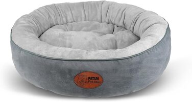 Кругле ліжко для собак та котів Fufi Large, 71 см, з м'якими краями, універсальне, нековзне, знімне, для прання в машині