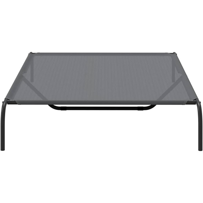 Підвищене собаче ліжко vidaXL 110x65x20 см, Textilene та сталь, для собак, Outdoor, лежанка, диванчик для собак