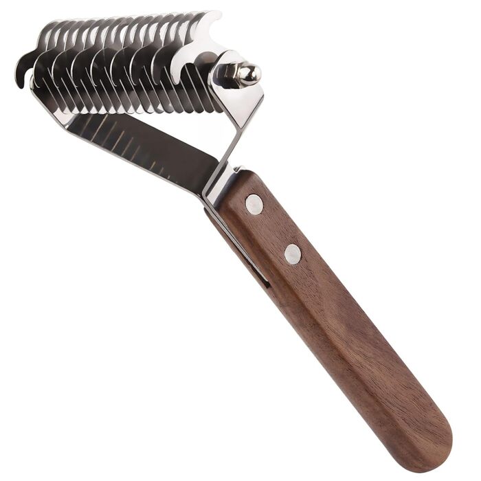 Трімстригуч Coat King для собак та котів - щітка для видалення підшерстка з 14 лезами (S:184*62mm)