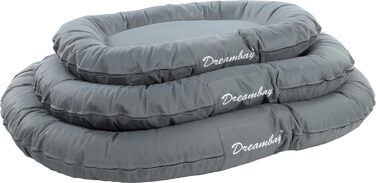 Кругле ліжко для собак Flamingo Dreambay – 100x75x15 см, підходить для лабрадорів, голден ретриверів, боксерів, далматинів та інших. Колір зелений 100 см (бензин 120 см)