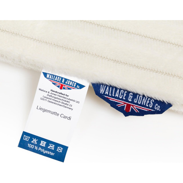 Килимок для собак Wallace & Jones Cardi, XXL, 130x90 см, бежевий, з м'якого корду