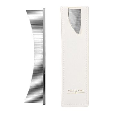 Гребінець для котів Flohkamm | Щітка для догляду за шерстю | Для довгошерстих порід | Щоденний догляд | Після купання | Для літніх котів та кошенят | Сріблястий