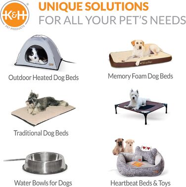 K&H Pet Products заспокійлива іграшка для собак з імітацією серцебиття, подушка-серце, для великих порід, 25,4 см, червона