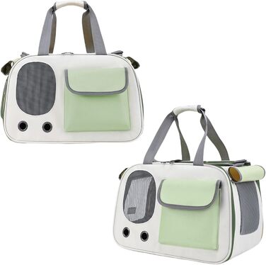Зручна переноска для тварин: переноска для кота/собаки, складана, зелена