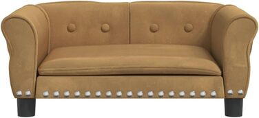 Festnight Софа для собак, лежанка для тварин, м'яка лежанка для собак, лежанка для собак з антиковзаючою поверхнею, лежанка для собак з велюру (70x45x30 см)