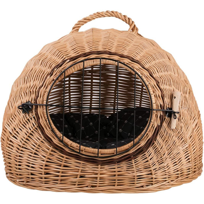 Кішка Будиночок Венге-Сірий, Корзина для кота з лози, Корзина для кота, Місце для собаки з ручкою