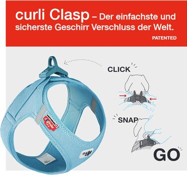 Світловідбивний жилет-шлея Glow Curli Clasp сірий M