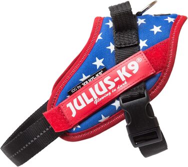 Шлея Julius-K9 IDC Power для собак, з двома безкоштовними нашивками, розмір XS/Mini-Mini (груди 39,4–52,1 см), Ameri-Canis