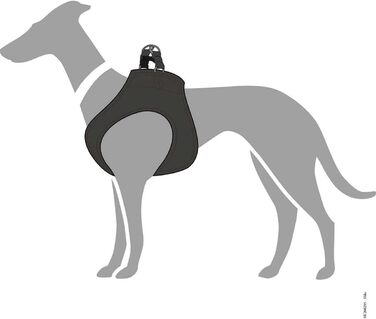 Шлея для собак HUNTER Hilo з натуральної шкіри, чорна, розмір XS, для маленьких порід