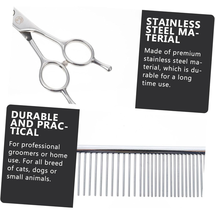 Набір для грумінгу собак: машинка для стрижки, ножиці для шерсті, професійний набір для догляду за собаками, нержавіюча сталь