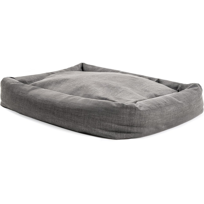 Кругле лежанка для собак та котів Batuffolo - зручне ліжко для тварин, 76x76x13 см, темно-сірий, Small